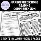 French Making Predictions Reading Comprehension - French R