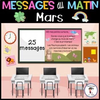 Preview of French March Morning Messages | Messages du matin de mars Saint-Patrick