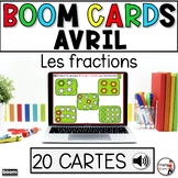 French Math Boom Cards - Les fractions - AVRIL - 1re