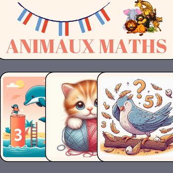 Preview of French Math Cartes de Problèmes de Mathématiques avec Images Maths Ressources