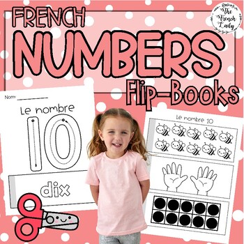 Preview of French Math Flip-Books - Les Nombres 1-10 (Numbers Student Workbooks)