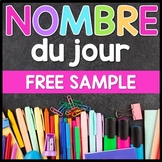 French Math Number of the Day | Nombre du Jour | FREE sample