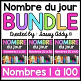 French Math Number of the Day | The bundle | 1 à 100