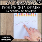 French Math Problem of the Week - DATA MANAGEMENT - GRADE 