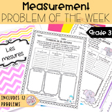 French Math Problem of the Week - Measurement/Les mesures 