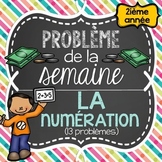 French Math Problem of the Week - Place value, Addition, M
