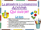 French Math Task Cards - 2D Geometry Shapes (La géométrie 