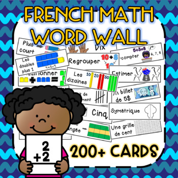 Preview of French Math Word Wall