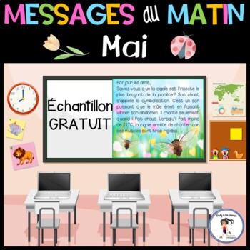 Preview of French May Morning Messages| Messages du matin de mai GRATUIT