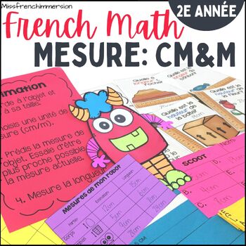 Preview of French 2nd Grade Math: Standard Measurement Unit - Maths 2e année: Mesure