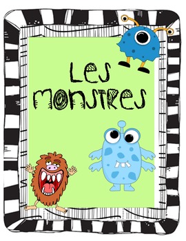 Preview of French Monsters and Halloween Reading and Writing Activities