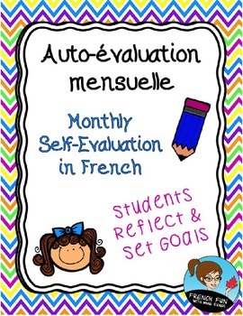 Preview of Monthly Self-Evaluations and Goal Setting / Auto-évaluation mensuelle *FRENCH*