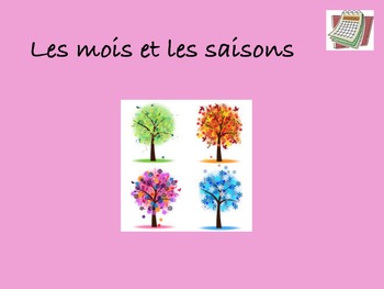 Preview of French Months and Seasons (les mois et les saisons)