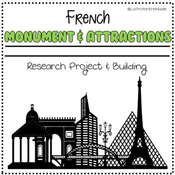 Preview of French Monument and Attractions Research and Build Activity