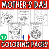 French  Mother's Day Coloring Pages - May Coloring Sheets 