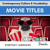 French Movie Titles: Engaging, Low-Prep EDITABLE Activity