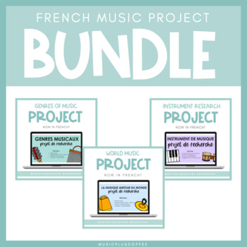 Preview of French Music Project Bundle