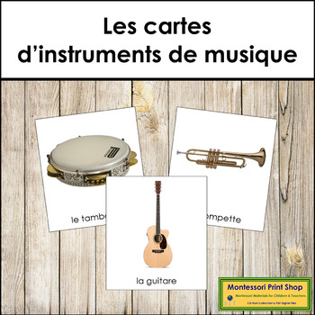 Preview of French - Musical Instruments - Les cartes d'instruments de musique