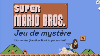 Preview of French Mystery Game with Clues and Answer Sheet