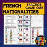 French Nationalities: Practice Quiz and Game