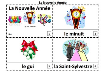 Preview of French New Year 2 Emergent Reader Booklets and Presentation