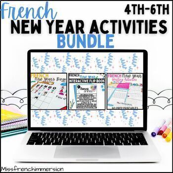 Preview of French New Year 2024 Activities BUNDLE - Bundle d'activités du Nouvel An
