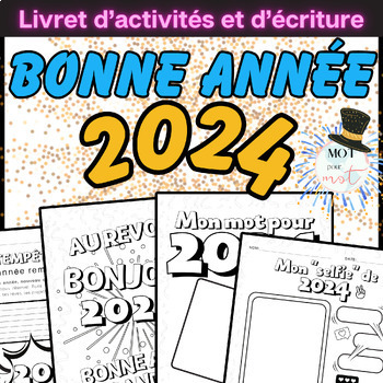 Preview of French New Year activity | La nouvelle année 2024 | Nouvel an - Écriture