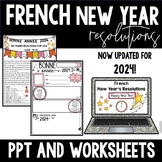 FRENCH Worksheet: New Year's Resolutions 2020 (mes bonnes 