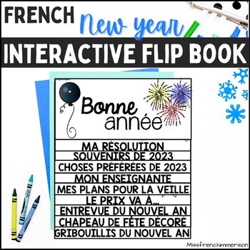 Preview of French New Year 2024 No Prep Activities: Flip Book - Activité du Nouvel An