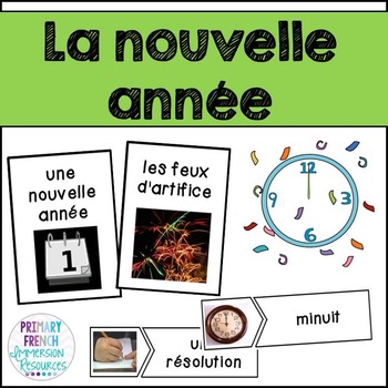 Preview of French New Years - Flashcards and Activity Sheets - La nouvelle année