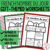 French Nombre du jour Gifts - Cadeaux de Noël - Themed Num