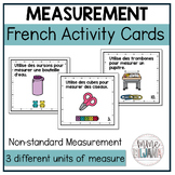 French Non Standard Measurement Activity Cards - La Mesure