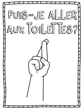 Preview of French Non-Verbal Hand Signal Posters