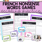 French Nonsense Word Games for Practicing Decoding Skills 