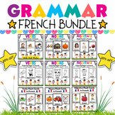 French Noun Verb Adjective Coloring Pages & Flashcards BUN