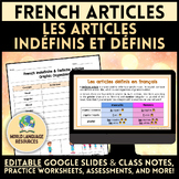 French Indefinite and Definite Articles, Nouns, Gender