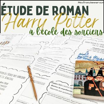 Preview of French Novel Study: Harry Potter 1 (Grades 4-6)  - Étude de roman: Harry Potter