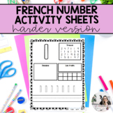 French Kindergarten Math Sheets: Numbers 1-20 (harder version)