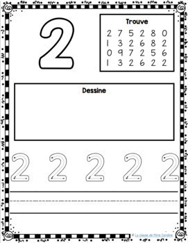 french number activity sheets 1 20 simpler version tpt