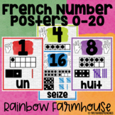 French Number Posters 0-20 | Rainbow Farmhouse | French Cl