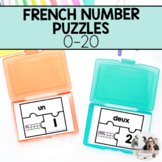 French Number Puzzles 0-20 | French Math Centres