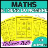 French Number sense- Math ONTARIO Grade 1