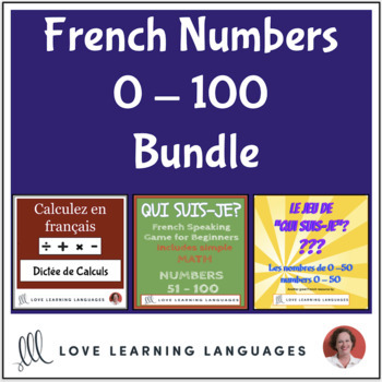 Preview of French Numbers 0 - 100 BUNDLE