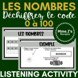 French Numbers 0 - 100 | Listening Activity | Crack the Code