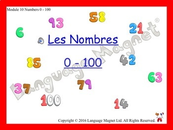 Preview of French Numbers 0 to 100