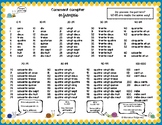 French Numbers 0-1000 Handout