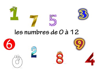 Preview of French Numbers 0-12