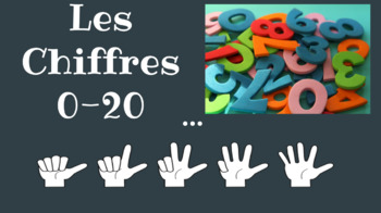 Preview of French Numbers 0-20 Slides Notes & Questions Lesson for Google™