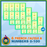 French Numbers 0 to 100 J'ai/Qui a Card Game Bundle • Abst