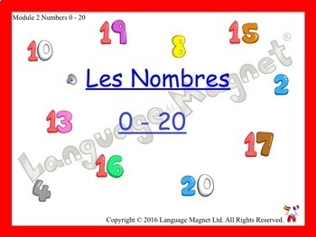 Preview of French Numbers 0 to 20